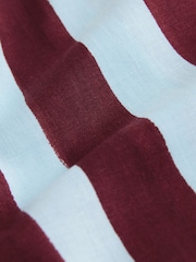 Neutral/Stripe Wide Leg Trousers with Linen 2 Pack - Image 9 of 9