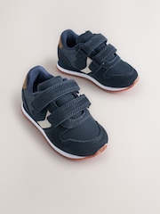 أزرق داكن أزرق - حذاء رياضي بحزامين يُغلقان باللمس - صورة 1 من 5