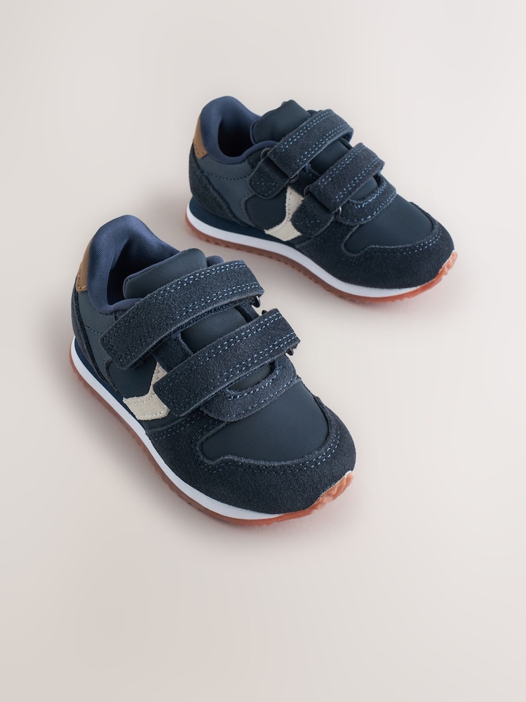 أزرق داكن أزرق - حذاء رياضي بحزامين يُغلقان باللمس - صورة 1 من 5