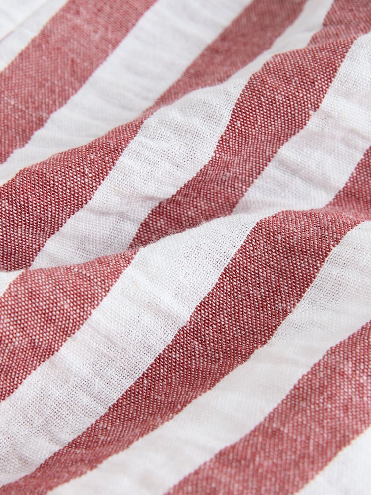 Rūsas/ekru svītra - Uzvelkami bokseršorti ar linu - Attēls 9 no 9