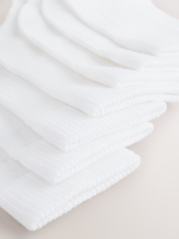 White 7 Pack Baby Socks (0mths-2yrs) - Image 3 of 3