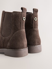 Chocolate Brown Leather Chelsea Boots - Image 4 of 5