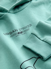 Mint Green Older Boys Graphic Print Hoodie (3-16yrs) - Image 3 of 4