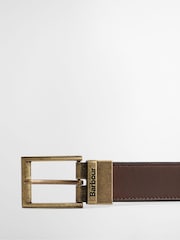 Barbour® Brown Reversible Transport Leather Belt - Image 2 of 4