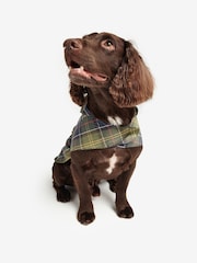 Barbour® Green Packable Tartan Dog Coat - Image 3 of 6