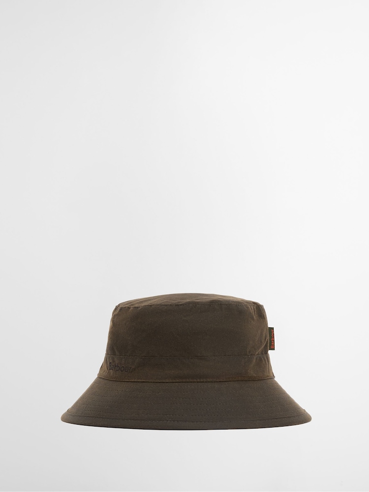 Barbour® Green Wax Bucket Hat - Image 1 of 6 Barbour® Green Wax Bucket Hat - Image 1 of 6