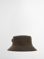 Barbour® Green Wax Bucket Hat - Image 2 of 6