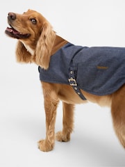 Barbour® Blue Denim Waxed Cotton Dog Coat - Image 2 of 8