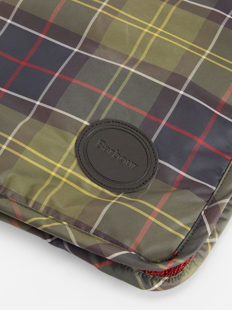 Barbour® Green Tartan Dog Drying Robe - Image 2 of 6