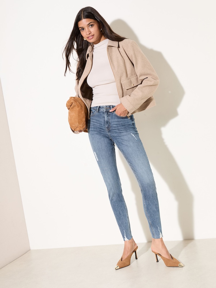 Friends Like These Mid Wash Ankle Grazer Jeans - Image 1 of 6