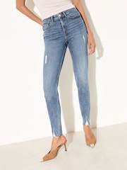 Friends Like These Mid Wash Ankle Grazer Jeans - Image 6 of 6