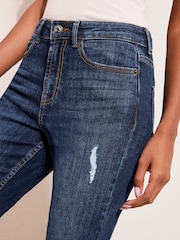 Friends Like These Dark Blue Ankle Grazer Jeans - Image 2 of 5