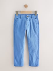 Bright Blue Regular Fit Stretch Chino Trousers (3-17yrs) - Image 1 of 4