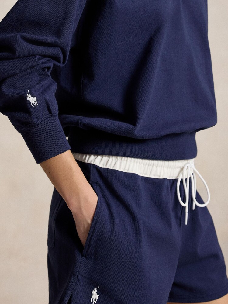 Polo Ralph Lauren Blue Knit Rugby Pullover Shirt - Image 3 of 3