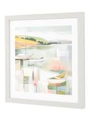 Gallery Home Multicolour Yachts and Calmness Framed Art - Image 2 of 4