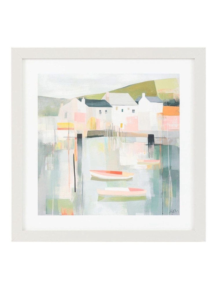 Gallery Home Multicoloured Port Peace Framed Art - Image 1 of 2