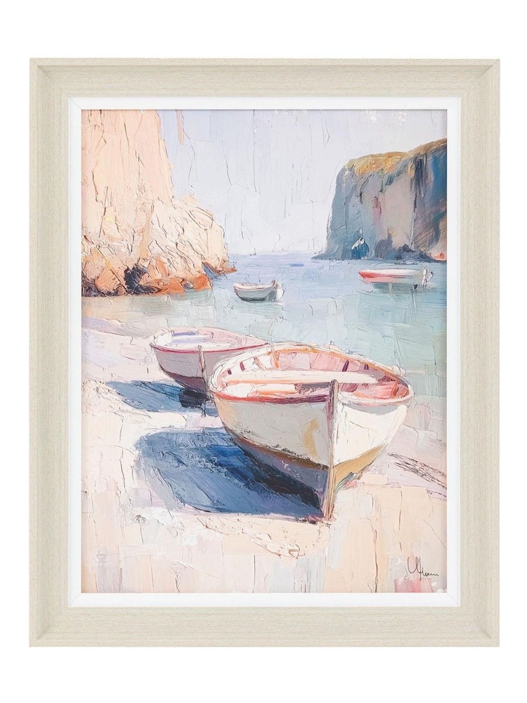 Gallery Home Multicoloured Reverberation Bay Framed Canvas - Image 1 of 4