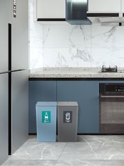 Eko Titanium Blue Morandi Touch Bin 20L - Image 1 of 5
