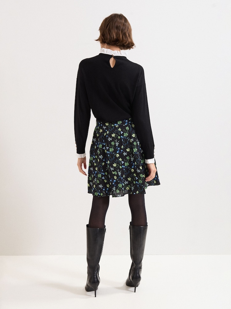 Phase Eight Black Ilaria Flippy Skirt - Image 2 of 5