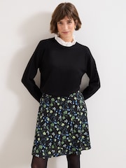 Phase Eight Black Ilaria Flippy Skirt - Image 5 of 5