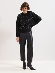 Phase Eight Black Dasha Pearl Jumper - Image 3 of 6