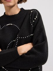 Phase Eight Black Dasha Pearl Jumper - Image 5 of 6