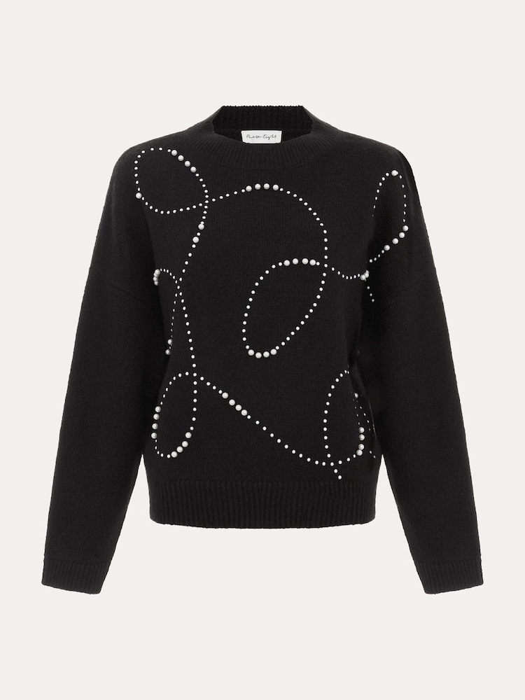 Phase Eight Black Dasha Pearl Jumper - Image 6 of 6