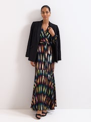 Phase Eight Black Ellia Shimmer Dress - Image 8 of 8