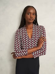 Rosa - Blusa estampada Hobbs Aimee - Imagem 1 de 4
