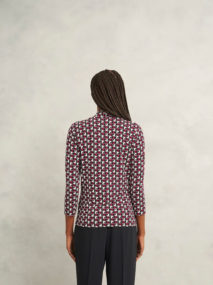 Rosa - Blusa estampada Hobbs Aimee - Imagem 2 de 4