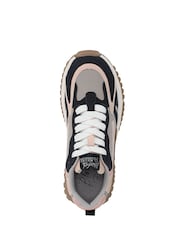 Azul - Blowfish Malibu Regular Fit Animal Print Leo Lace Up Trainers - Imagem 4 de 7