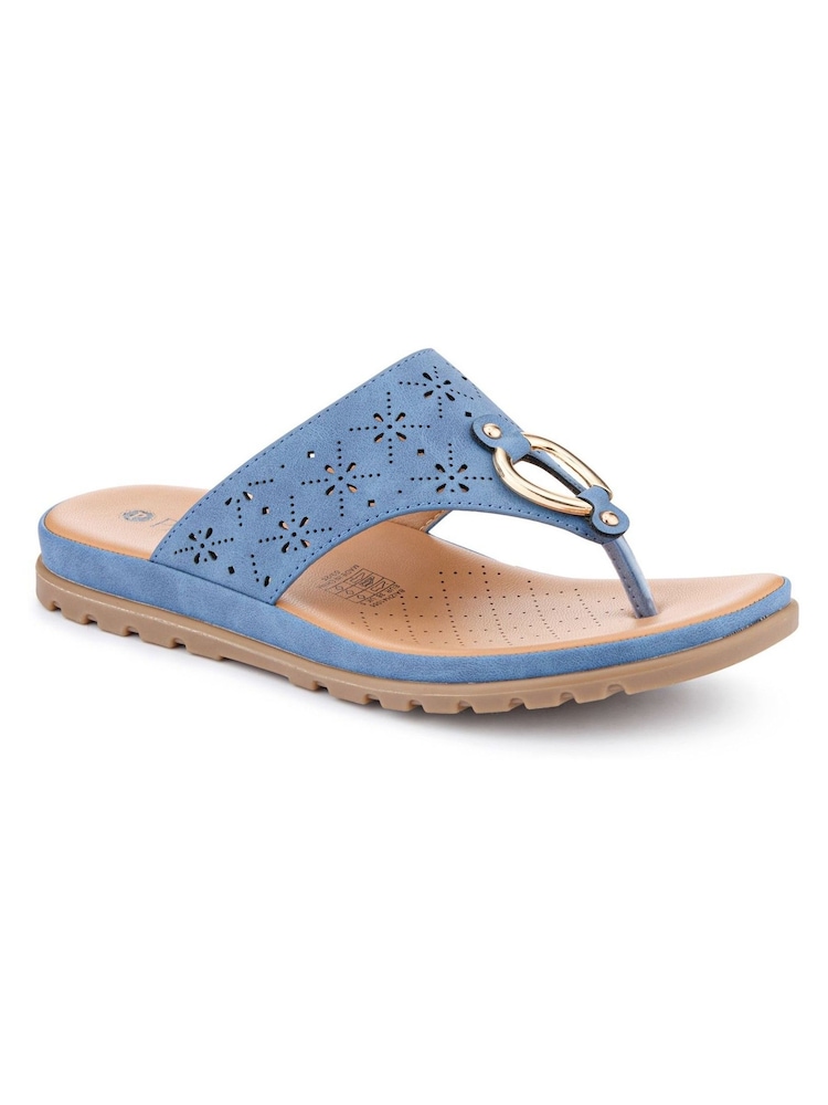 Azul - Pavers Slip On Toe Post Sandals - Imagen 1 de 4 Azul - Pavers Slip On Toe Post Sandals - Imagen 1 de 4