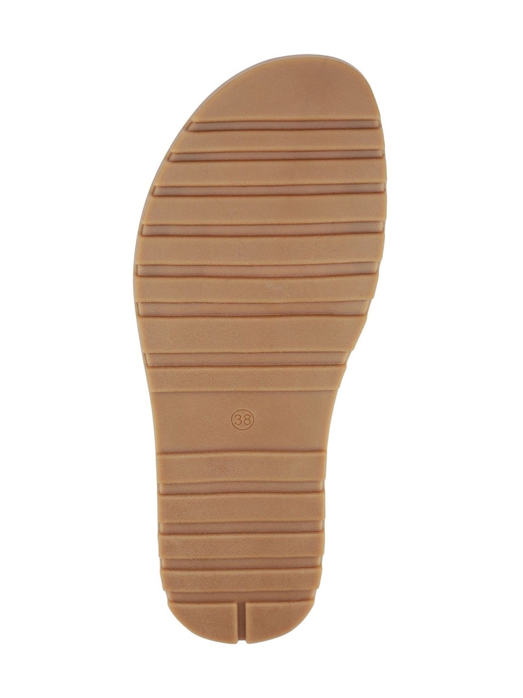 Pavers Blue Slip On Toe Post Sandals - Image 4 of 4