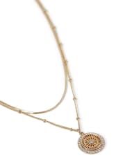 Aela Diamond Simulant Birthstone Multirow Necklace - Image 3 of 3