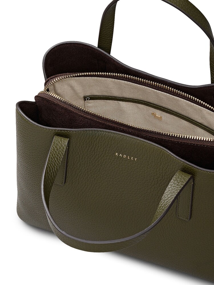 Radley Medium Dukes Place Icon Zip Top Grab Brown Bag - Image 6 of 6