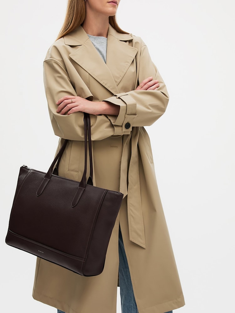 Radley Medium Oak Street Zip-Top Brown Tote - Image 6 of 6 Radley Medium Oak Street Zip-Top Brown Tote - Image 6 of 6