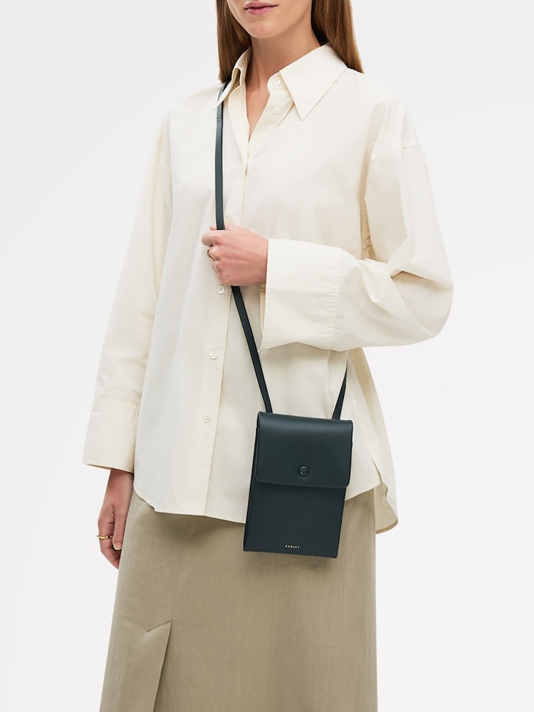 Radley Medium Green Mallow Street Phone Cross-Body Bag - Imagen 1 de 5