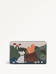 Radley Medium Autumn Leaves Bifold White Purse - Image 1 of 3