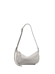Radley Small The Iris Faux Croc Zip Top Cross-Body White Bag - Imagen 1 de 7
