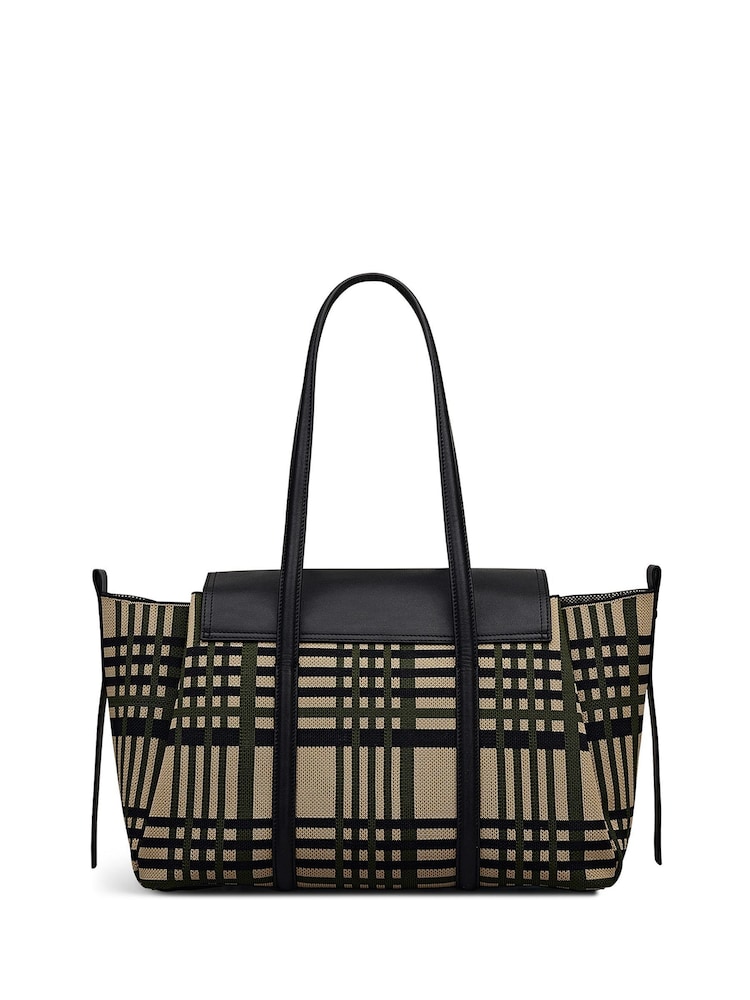 Radley Medium The Chancery Fly Knit Flapover Shoulder Brown Bag - Image 2 of 6 Radley Medium The Chancery Fly Knit Flapover Shoulder Brown Bag - Image 2 of 6