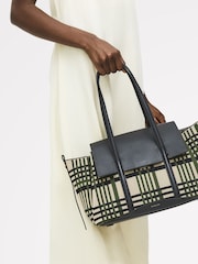 Radley Medium The Chancery Fly Knit Flapover Shoulder Brown Bag - Image 5 of 6