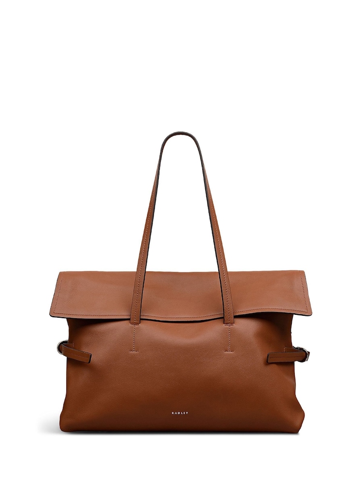 Radley Medium Fleet Street Flapover Shoulder Brown Bag - Image 1 of 5