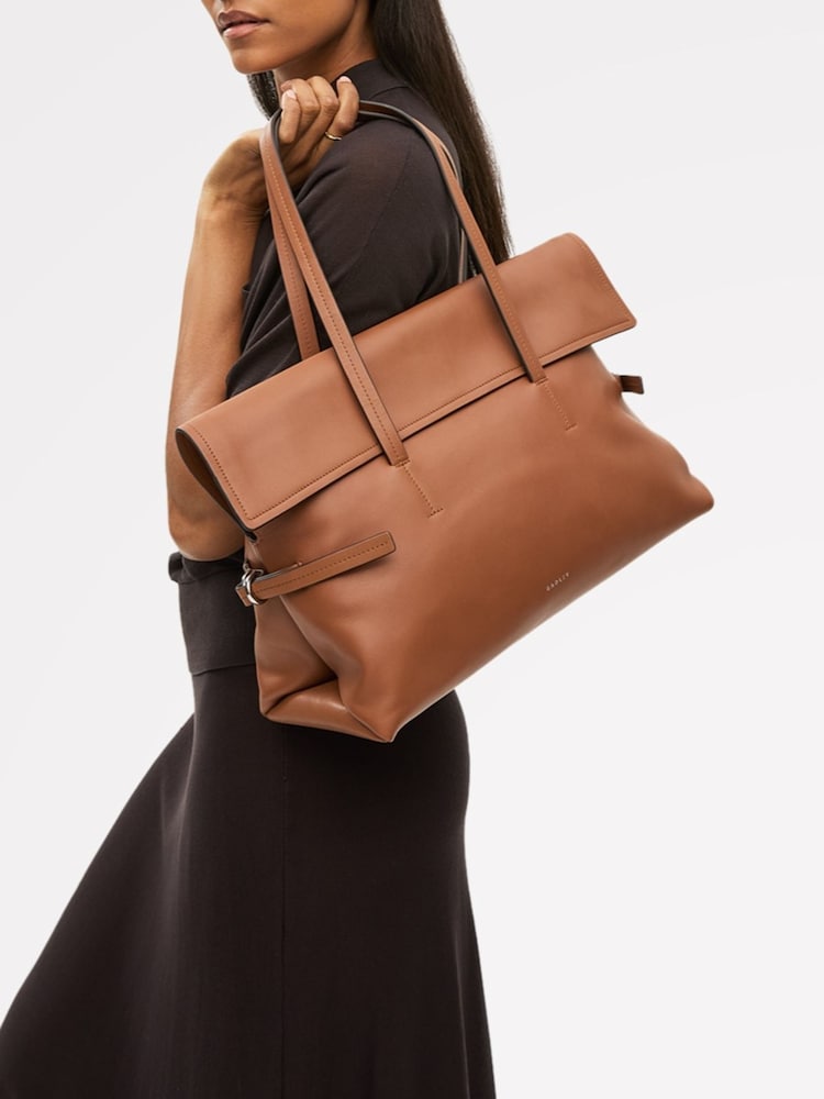 Radley Medium Fleet Street Flapover Shoulder Brown Bag - Image 5 of 5