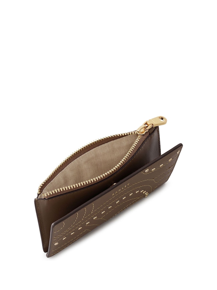 Radley Medium Grey Coin Street Stud Zip Top Purse - Image 4 of 4 Radley Medium Grey Coin Street Stud Zip Top Purse - Image 4 of 4