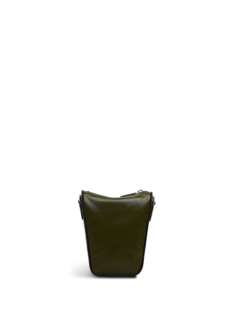 Radley Medium Green Oak Street Shine Phone Cross-Body Bag - Image 2 of 5
