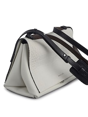 Radley Medium The Mercer Faux Croc Flapover Shoulder White Bag - Imagen 5 de 6