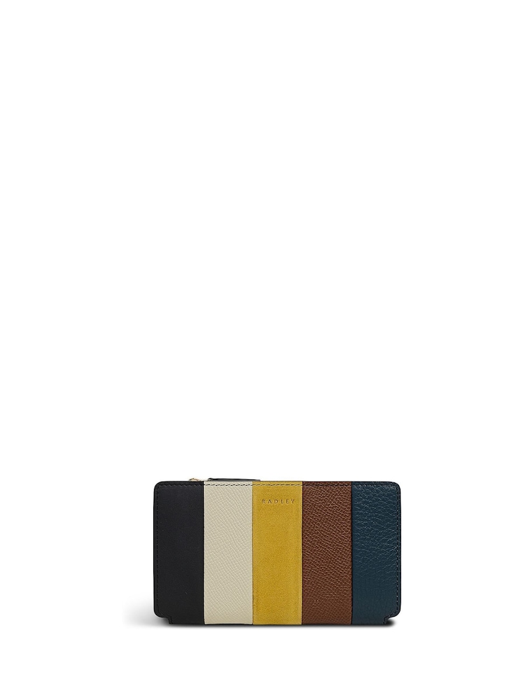 Radley Medium Coin Street  Patchwork Zip Top Brown Purse - Image 1 of 4