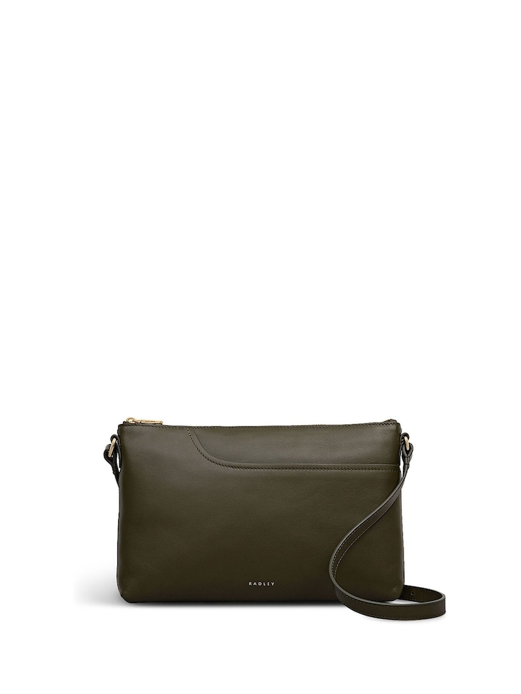 Radley Medium Green Pockets Zip-Top Ew Cross-Body Bag - Image 1 of 5 Radley Medium Green Pockets Zip-Top Ew Cross-Body Bag - Image 1 of 5
