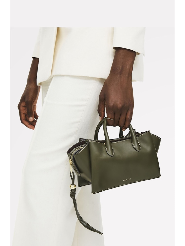 Radley Small Green The Romilly Ziptop Grab Bag - Image 8 of 8