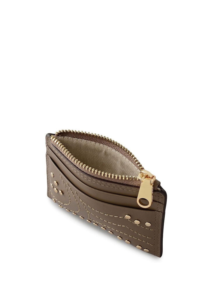 Radley Small Grey Street Stud Coin Purse - Image 3 of 3 Radley Small Grey Street Stud Coin Purse - Image 3 of 3